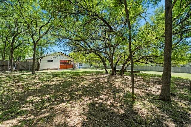703 Stagecoach Trl, San Marcos, TX 78666 - view of fenced backyard