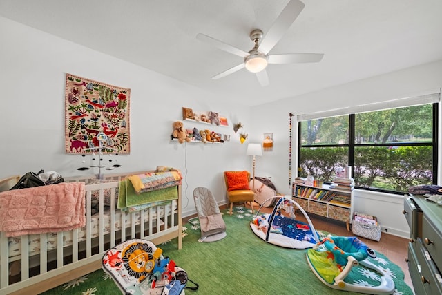 703 Stagecoach Trl, San Marcos, TX 78666 - bedroom with multiple windows and a ceiling fan