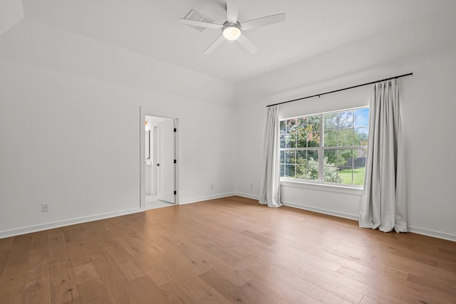 703 Stagecoach Trl, San Marcos, TX 78666 - empty room featuring hardwood / wood-style floors and ceiling fan
