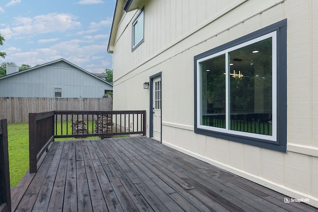1402 Monica St, Austin, TX 78758 - view of wooden terrace