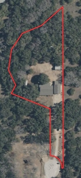 111 Lazy Trail Ct, Liberty Hill, TX 78642 - map / location with property boundaries highlighted