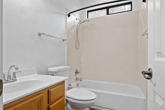 605 Whistlers Walk Trl, Cedar Park, TX 78613 - bathroom featuring  shower combination, vanity, and a textured wall