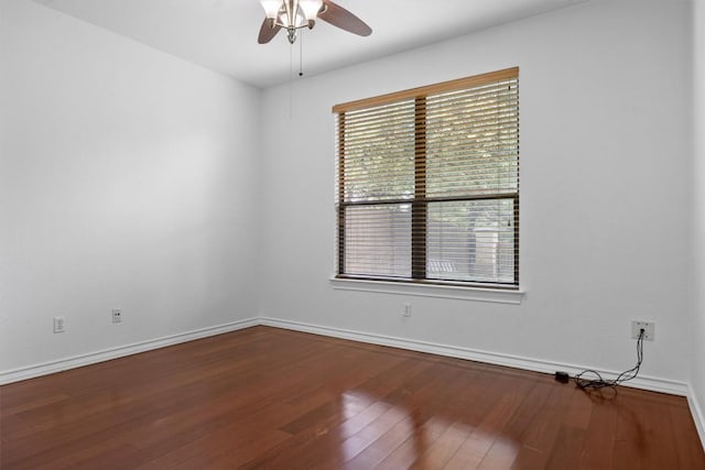 605 Whistlers Walk Trl, Cedar Park, TX 78613 - empty room featuring ceiling fan and wood finished floors