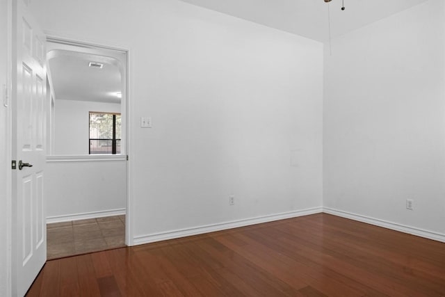 605 Whistlers Walk Trl, Cedar Park, TX 78613 - spare room with wood finished floors and ceiling fan