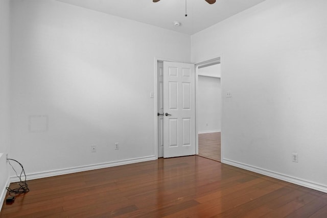 605 Whistlers Walk Trl, Cedar Park, TX 78613 - unfurnished room with a ceiling fan and wood finished floors