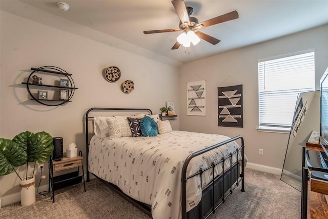9213 Margaret Jewel Ln, Austin, TX 78748 - carpeted bedroom featuring baseboards and ceiling fan