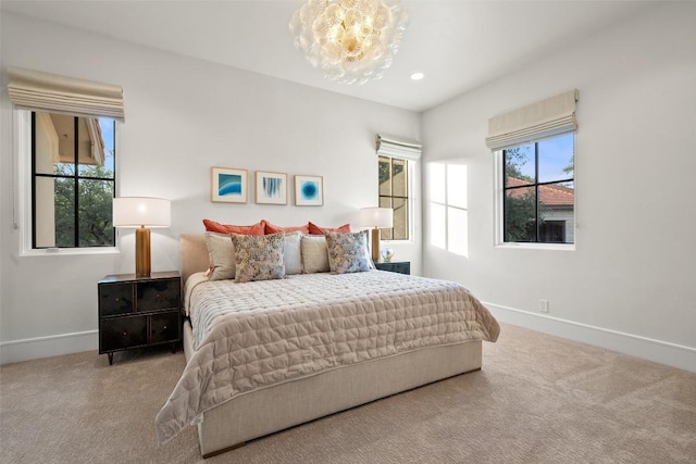 1508 Mesa Ridge Ln, Austin, TX 78735 - carpeted bedroom with multiple windows and recessed lighting