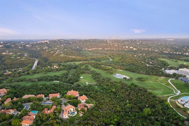 1508 Mesa Ridge Ln, Austin, TX 78735 - aerial view of property and surrounding area with a golf club