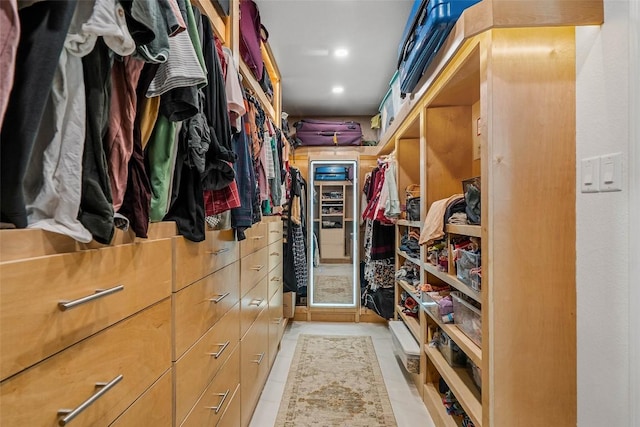 2817 Barefoot Ln, Round Rock, TX 78665 - spacious closet featuring light tile patterned floors