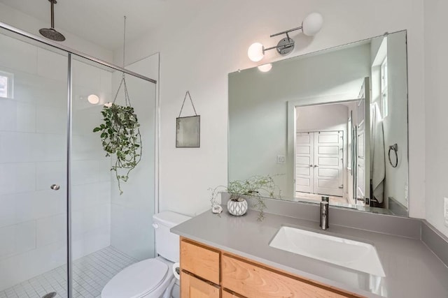 7311 Providence Ave Unit B, Austin, TX 78752 - bathroom featuring a stall shower and vanity
