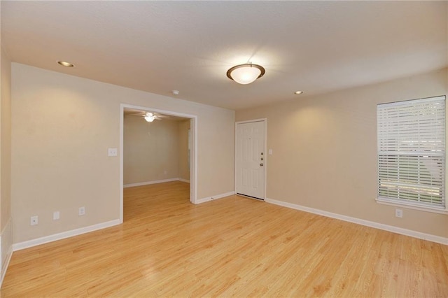 7685 Northcross Dr Unit 605, Austin, TX 78757 - spare room with light wood-style flooring and recessed lighting