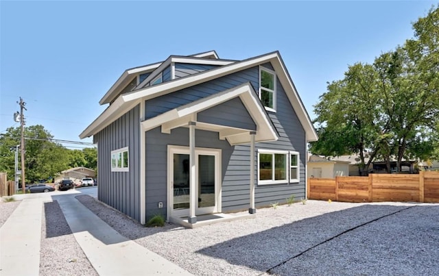 7306 Carver Ave Unit 1, Austin, TX 78752 - rear view of house with board and batten siding