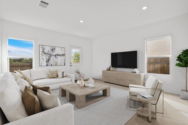 14320 Tordillo Dr, Elgin, TX 78621 - living area featuring recessed lighting and carpet
