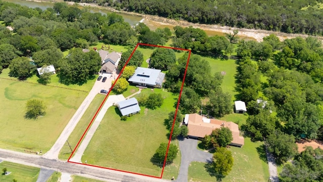 1001 S Gabriel Dr, Leander, TX 78641 - view of property location featuring a large body of water and property parcel outlined