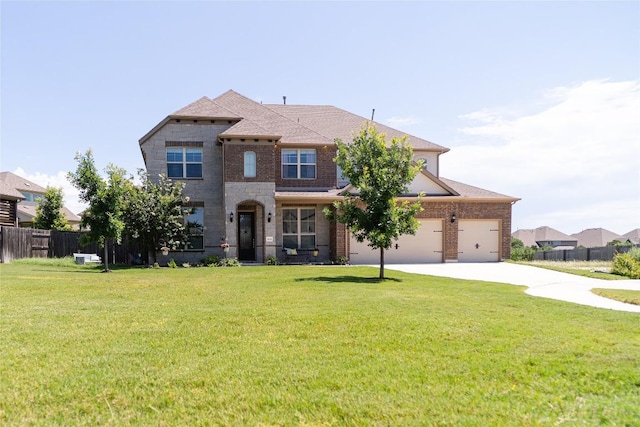 2616 Pine Branch Rd, Leander, TX 78641 - view of front of house featuring driveway, brick siding, and an attached garage