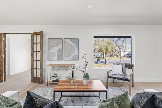 2105 Brunswick, Austin, TX 78723 - living area with light wood-style floors and baseboards