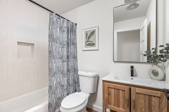 2105 Brunswick, Austin, TX 78723 - full bath with vanity and shower / bath combo