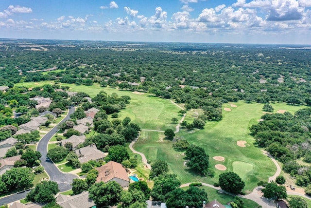 502 Saratoga Ln, Georgetown, TX 78633 - aerial perspective of suburban area featuring a golf course