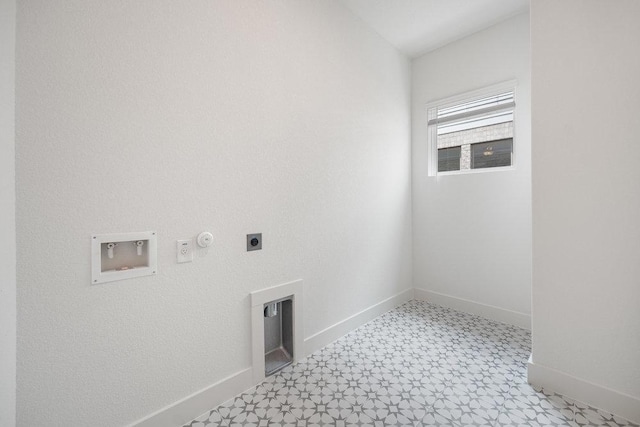 1601 Cardinal Ln, Round Rock, TX 78681 - laundry area with light floors, electric dryer hookup, hookup for a washing machine, and gas dryer hookup