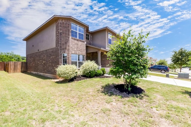 1710 Atlantica St, Cedar Park, TX 78613 - view of front facade with brick siding and stucco siding