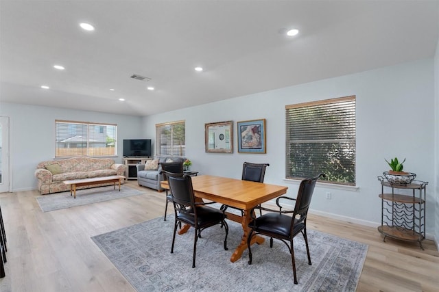 914 Flanagan Dr, Leander, TX 78641 - dining room featuring light wood-type flooring and recessed lighting