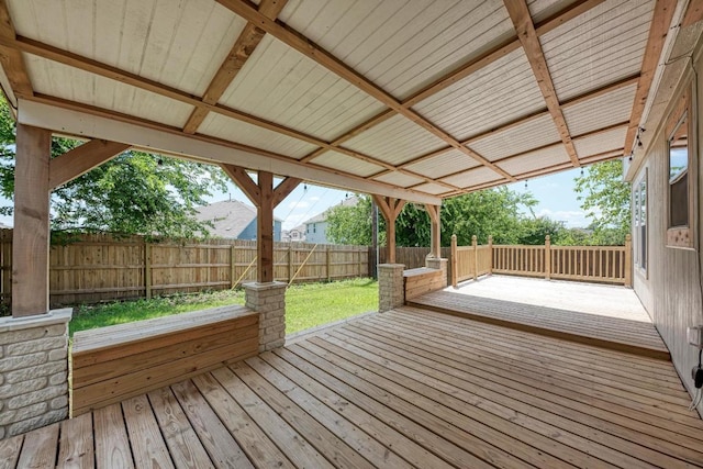 216 Cassandra Dr, Hutto, TX 78634 - deck with a fenced backyard