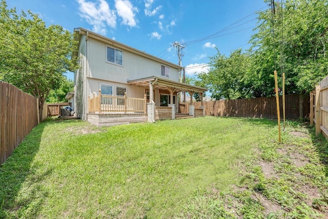 216 Cassandra Dr, Hutto, TX 78634 - back of property with a fenced backyard