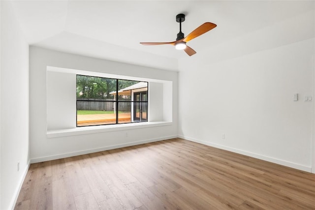 12416 Cassady Dr, Austin, TX 78727 - spare room with wood finished floors and a ceiling fan