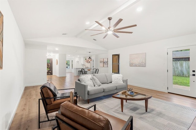 12416 Cassady Dr, Austin, TX 78727 - living area with light wood-style floors, a ceiling fan, and recessed lighting