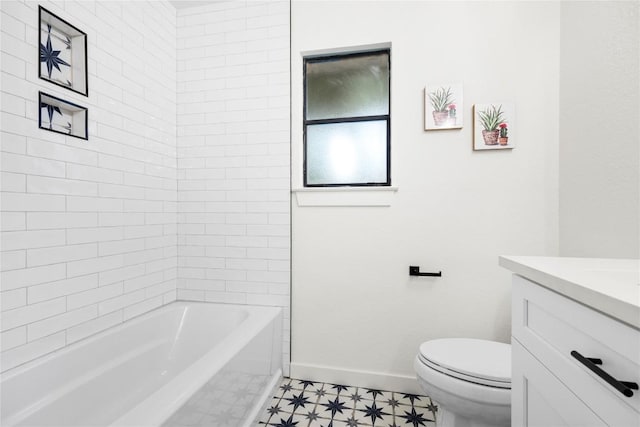 12416 Cassady Dr, Austin, TX 78727 - full bathroom featuring vanity and bathtub / shower combination