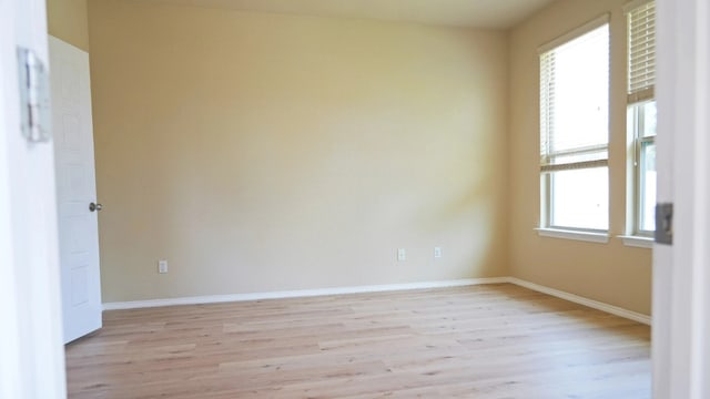 1024 Chad Loop, Round Rock, TX 78665 - empty room featuring light wood-type flooring and baseboards