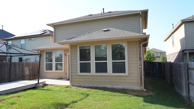 1024 Chad Loop, Round Rock, TX 78665 - rear view of house with a fenced backyard