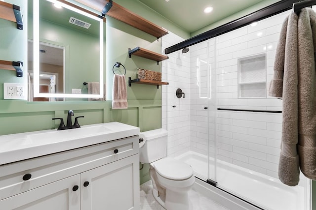 803 Lone Star Dr, Cedar Park, TX 78613 - bathroom featuring a shower stall and vanity