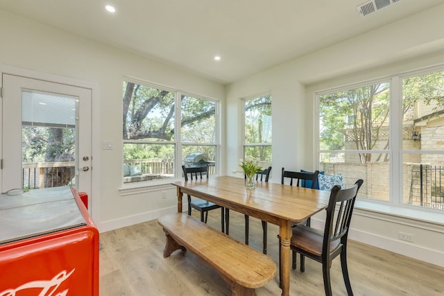 38 Cottondale Rd, The Hills, TX 78738 - dining room featuring healthy amount of natural light, light wood-style flooring, and recessed lighting