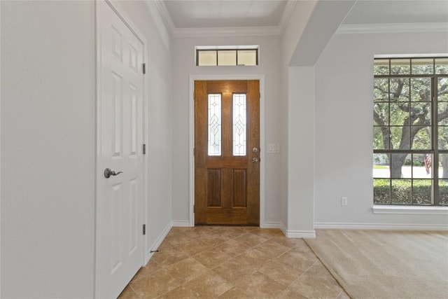 4921 Big Bend Trl, Georgetown, TX 78633 - entryway featuring plenty of natural light, crown molding, and arched walkways