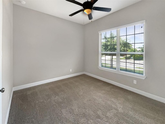2302 Ponderosa Pass, Cedar Park, TX 78641 - carpeted spare room with baseboards and ceiling fan