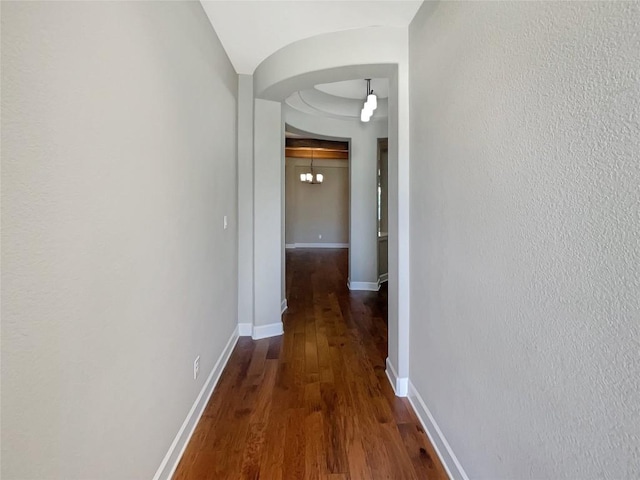 2302 Ponderosa Pass, Cedar Park, TX 78641 - hall with wood finished floors and arched walkways