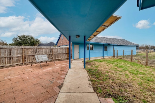 233 Thomas Dr, Martindale, TX 78655 - fenced backyard featuring a patio area