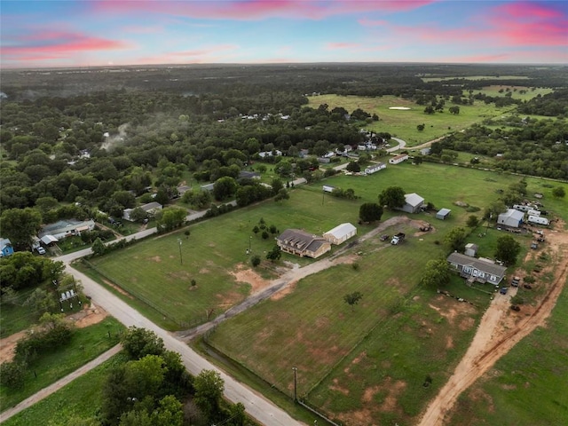 108 Whispering Pines Dr, Bastrop, TX 78602 - aerial view at dusk