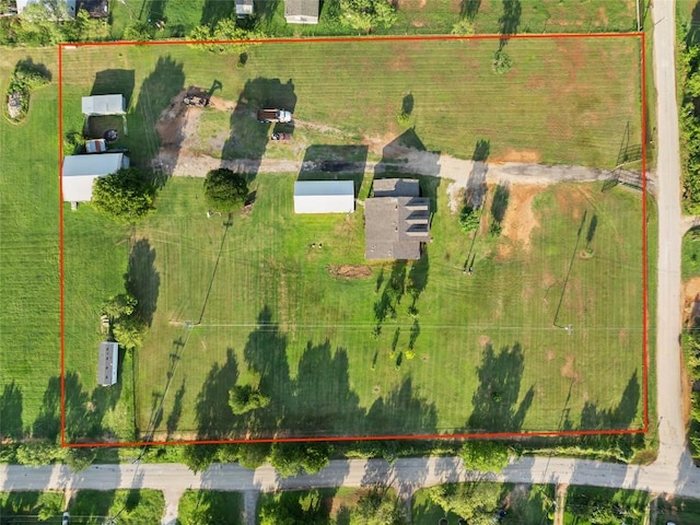 108 Whispering Pines Dr, Bastrop, TX 78602 - aerial view of property and surrounding area featuring property parcel outlined