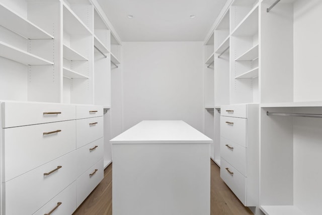 2701 Greenlee Dr, Austin, TX 78703 - walk in closet with wood finished floors