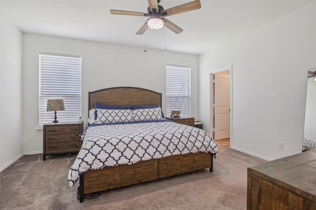 657 Bailey Park Dr, Jarrell, TX 76537 - carpeted bedroom with baseboards and ceiling fan