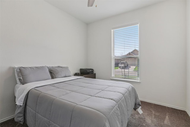 657 Bailey Park Dr, Jarrell, TX 76537 - carpeted bedroom with multiple windows and a ceiling fan