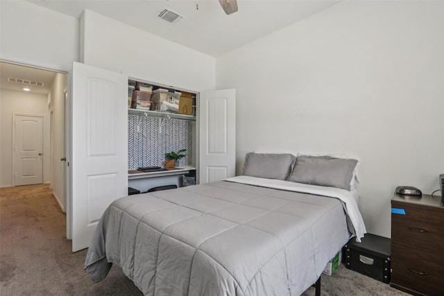 657 Bailey Park Dr, Jarrell, TX 76537 - carpeted bedroom with a ceiling fan