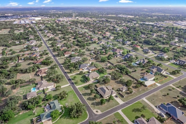 313 Polo Pony, Liberty Hill, TX 78642 - aerial view of property and surrounding area featuring nearby suburban area