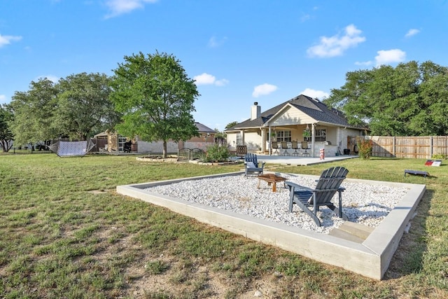 313 Polo Pony, Liberty Hill, TX 78642 - view of yard with a patio