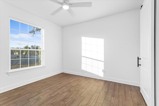 4121 Turning Leaf Dr, Nolanville, TX 76559 - spare room with dark wood-type flooring and ceiling fan