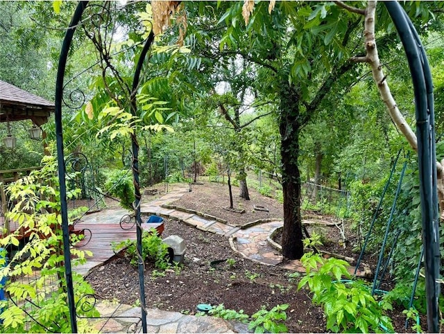 8306 Hanbridge Ln, Austin, TX 78736 - view of yard with a deck
