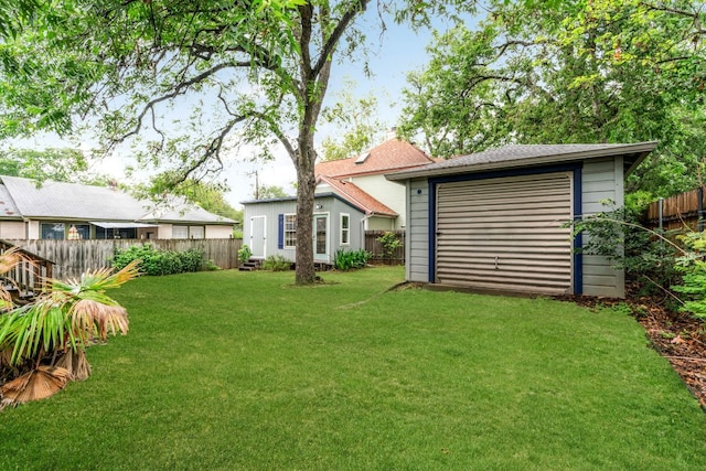 502 E 46th St, Austin, TX 78751 - fenced backyard with an outdoor structure