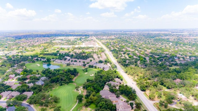 3300 Forest Creek Dr Unit 45, Round Rock, TX 78664 - aerial overview of property's location with a local golf course and a large body of water
